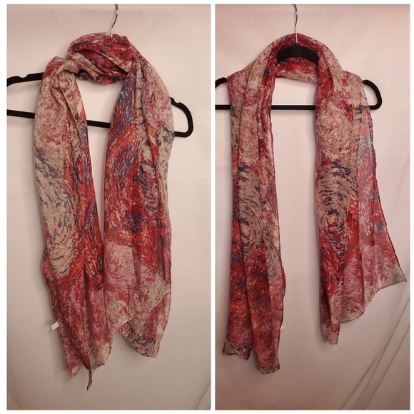 NEW! Beautiful Lightweight Abstract Swirl Scarf ~ Choose Your Color - Picture 12 of 13